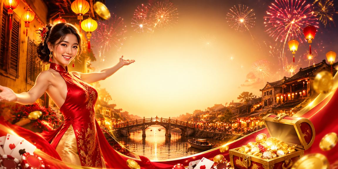 Không khí lễ hội cá cược và trò chơi truyền thống tại Hội An Việt Nam