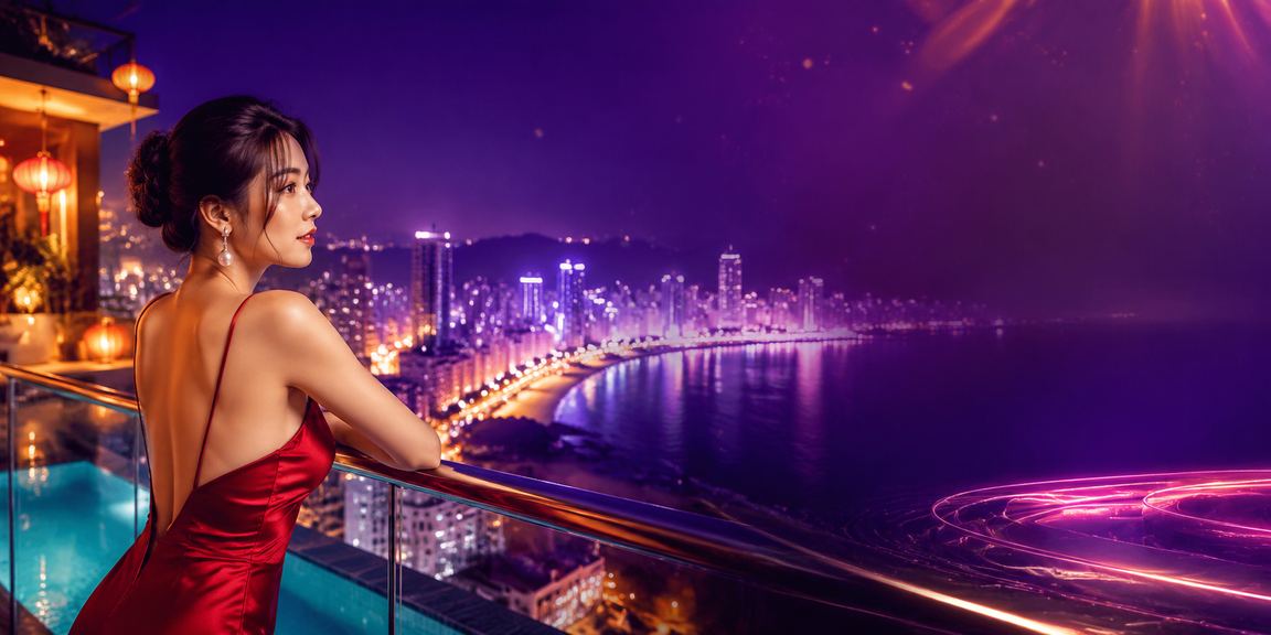 Không khí cá cược bóng đá sôi động về đêm tại Nha Trang với biển hiệu neon rực rỡ